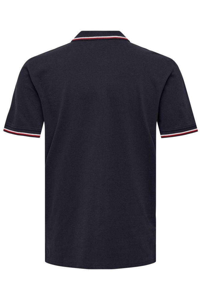 ONSFLETCHER SLIM SS POLO NOOS 22024827 DARK NAVY/BRIGHT WHITE